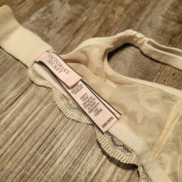 Victoria's Secret 32D Scene Stealer Underwire Bra Lace White Dream Angels - Picture 5 of 6